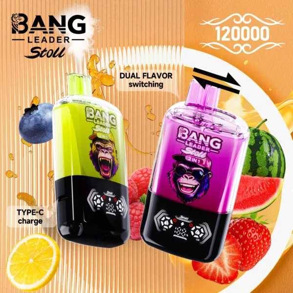 BANG LEADER STOLL 120K Vape – 120000 Slukk, Dual Flavor Disposable Vape