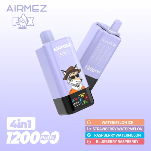 Airmez FOX 4IN1 120k Eldobható Vape Eszköz – 120,000 Puff, 4 az 1-ben Élmény