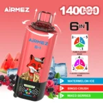 Airmez 140K Disposable Vape – 140000 Puffs 6-in-1 Eldobható Vape Nagykereskedelmi Áron - Image 4