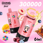 Bang Leader Stoll 300K Puffs – 6 az 1-ben Eldobható Vape Kijelzővel,  Ízváltó Rendszer, - Image 7