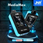 JNR Media Max 40000 Puffs Okos Eldobható Vape – 2.4” Érintőképernyő, Bluetooth Kapcsolat, 40K Fújás