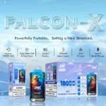 JNR Falcon X 18000 Puffs – Prémium Disposable Vape 18,000 Slukkal és 24 ml E-folyadékkal - Image 9