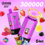 Bang Leader Stoll 300K Puffs – 6 az 1-ben Eldobható Vape Kijelzővel,  Ízváltó Rendszer, - Image 2