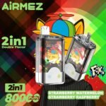 Airmez Fox 80K – 80 000 slukkos 2 az 1-ben eldobható vape, Dual Flavor, Mesh Coil - Image 12