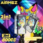 Airmez Fox 80K – 80 000 slukkos 2 az 1-ben eldobható vape, Dual Flavor, Mesh Coil - Image 11