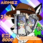 Airmez Fox 80K – 80 000 slukkos 2 az 1-ben eldobható vape, Dual Flavor, Mesh Coil - Image 9