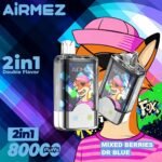 Airmez Fox 80K – 80 000 slukkos 2 az 1-ben eldobható vape, Dual Flavor, Mesh Coil - Image 6