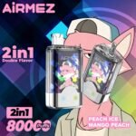 Airmez Fox 80K – 80 000 slukkos 2 az 1-ben eldobható vape, Dual Flavor, Mesh Coil - Image 5