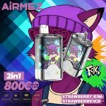 Airmez Fox 80K – 80 000 slukkos 2 az 1-ben eldobható vape, Dual Flavor, Mesh Coil - Image 4