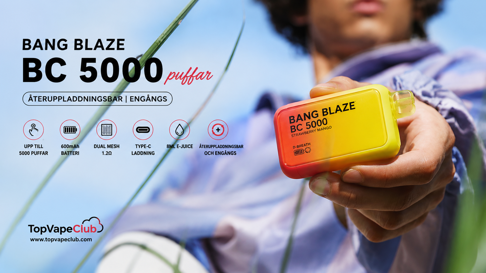Bang Blaze BC 5000 eldobható vape 5000 slukk Magyarország