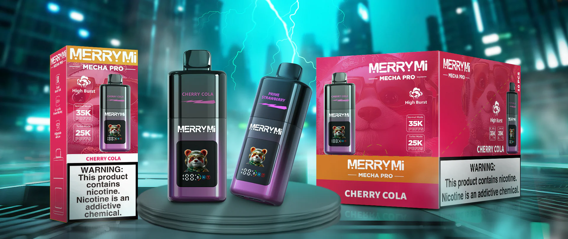 MerryMi Mecha Pro 35K Edge Edition eldobható vape