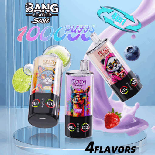 bang_leader_100k_puffs_4in1_vape-510x510 BANG Leader 110K Puffs Eldobható Vape – 6 ízválasztás, 850 mAh, Type-C - Image 1